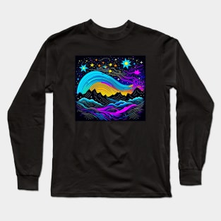 Starry Nightscape Long Sleeve T-Shirt